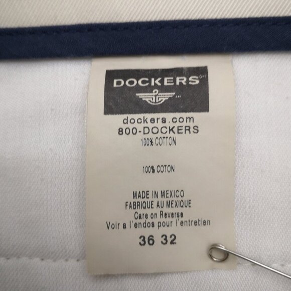 Dockers' Individual Fit Waistband Men's Size 36/32 Flat Front Straight Leg Pants - Picture 5 of 12